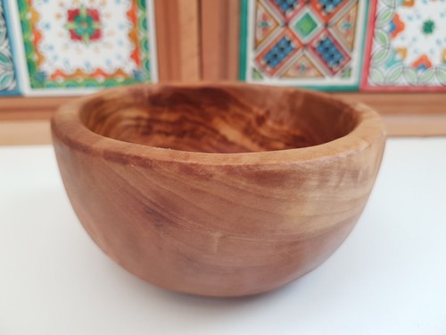 Olive wood bowl serving - olive,