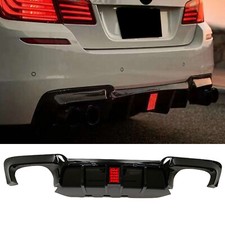 Rear Bumper Diffuser Lip For BMW 5 Series F10 F11 F18 M Sport 10-16 Gloss Black