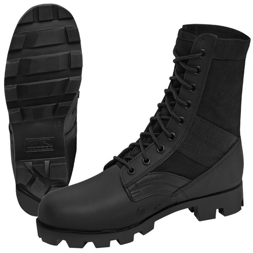 Rothco black steel toe jungle - black,