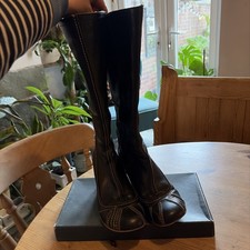 FLY GIRL  Leather Knee High