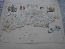 Johan Blaeu Map of Sussex