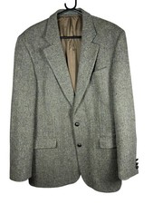 Harris Tweed Kilmaine Vtg Wool Herringbone Jacket Men’s 44" Chest Green Country