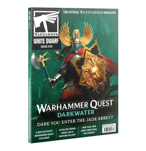 Warhammer white dwarf - white,