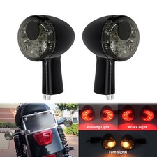 2x Black Bullet Turn Signal