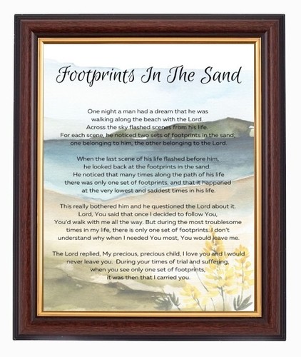 Footprints the sand - sand, that
