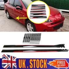 79" Red-Line Extension Side Skirt Rocker Splitter Lip For Peugeot 206 CC 207 208