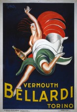 Vintage Vermouth Bellardi Poster 1927 Alcohol Drink Advertisement Print AZ02