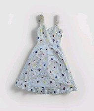 VIKA GAZINSKAYA & OTHER STORIES White & Polka Dot Tea Midi Sun Dress. Size UK 6.