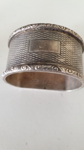 Napkin ring solid silver 1972 - silver,