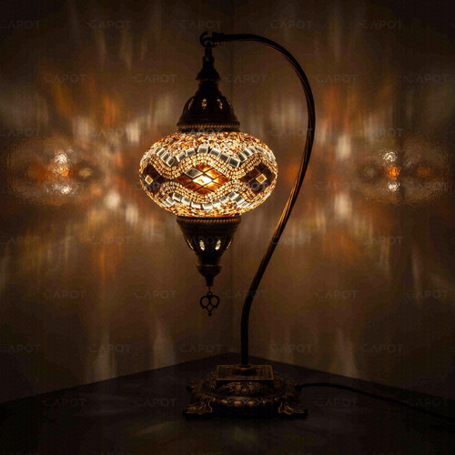 Amber turkish mosaic table - mosaic,