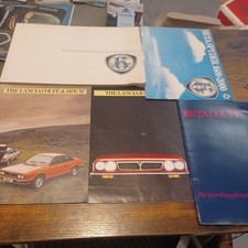 LANCIA CAR SALES BROCHURE COLLECTION BETA COUPE BERLINA HPE BETA SPYDER RARE