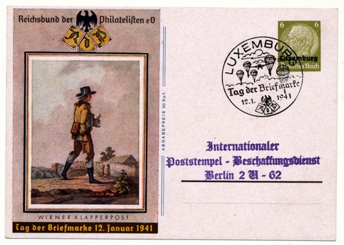 Luxembourg 1941 postal