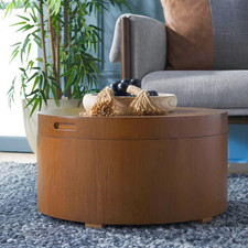 Rafaela Walnut Round Tray Top
