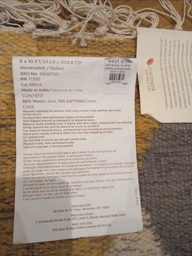 8ft 10ft west elm wool - 8ft,