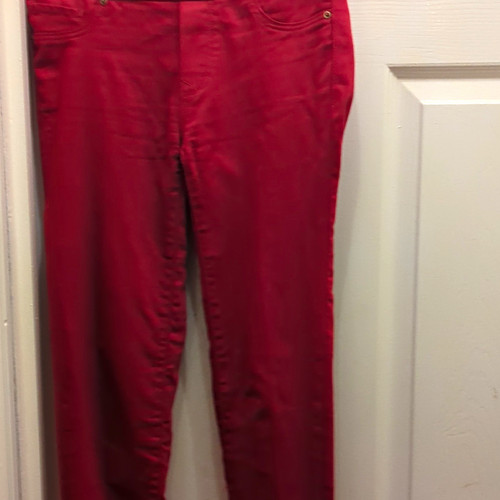 Zara women red slim - zw,