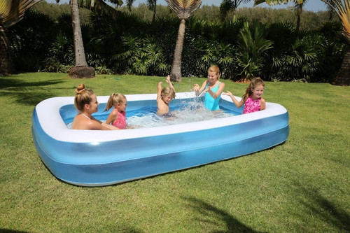 Large family swimming - swimming, pool
