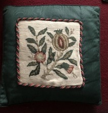 Beth Russel Pomegranate Needlepoint Cushion
