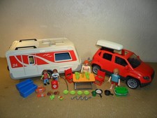 PLAYMOBIL CARAVAN + CAR (Figures,Camping accessories,Holiday) 