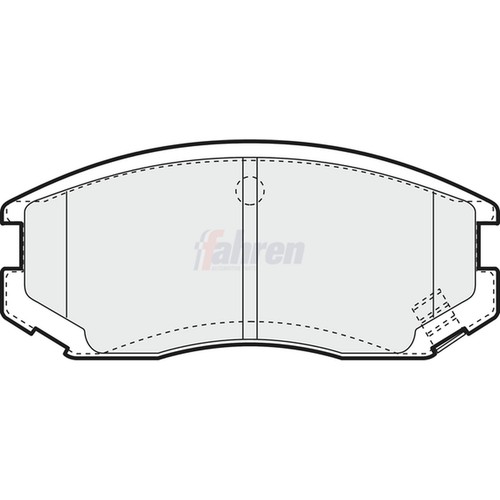 Brake pads set for - brake, daihatsu