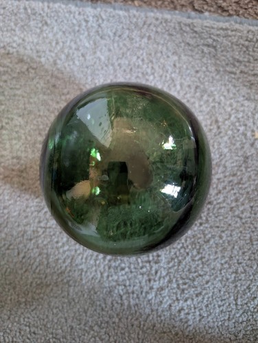 Vintage green blown - vintage, glass