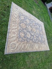 Large handmade wool ziglar rug - handmade,