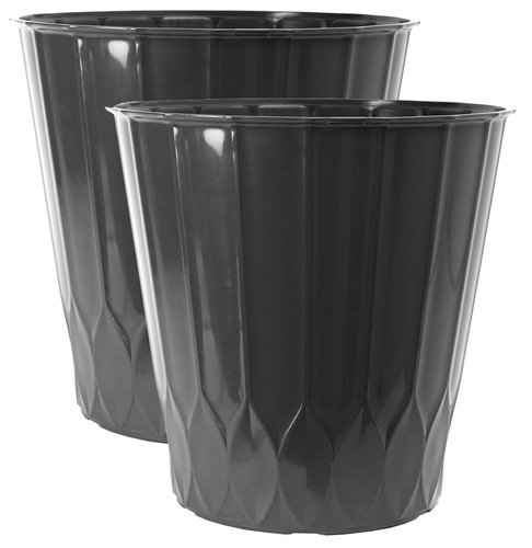 Litre black plant pots - litre,