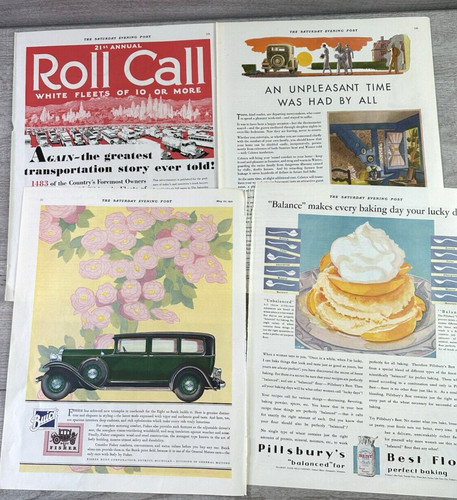 Vtg lot print big - of, 4