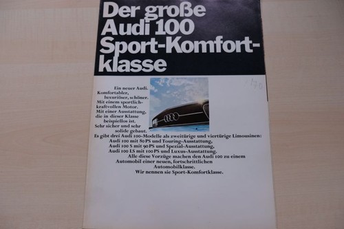 218964 audi 100 brochure - ls,