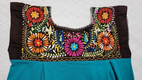 Mexican embroidered peasant - embroidered,