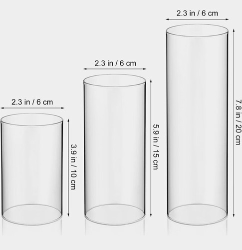 Unmarked clear glass cylinder - glass,