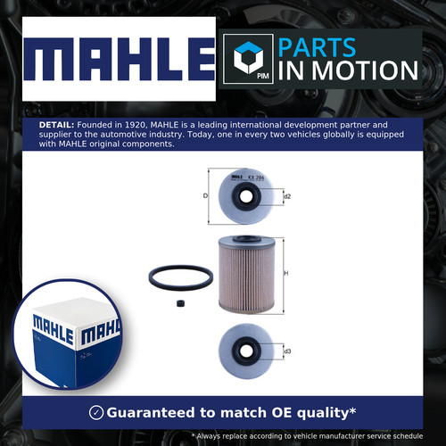 Fuel filter fits renault mahle - fits,