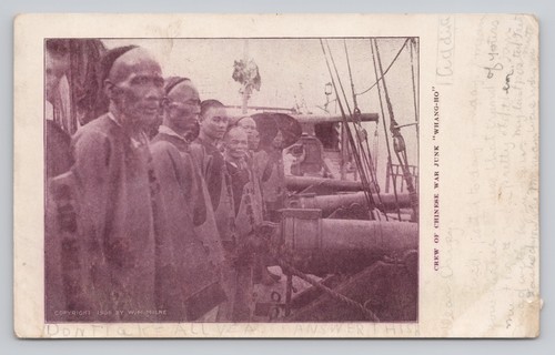 Crew chinese war junk ship - war,
