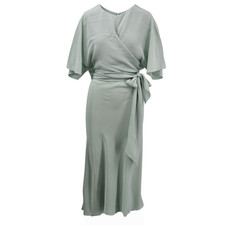 M&S JAEGER Pure Silk Wrap Midi