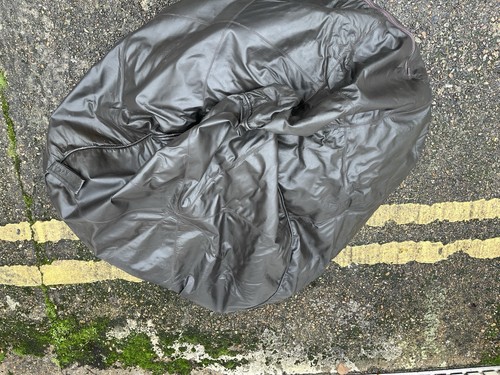 Large leather bean bag - , –