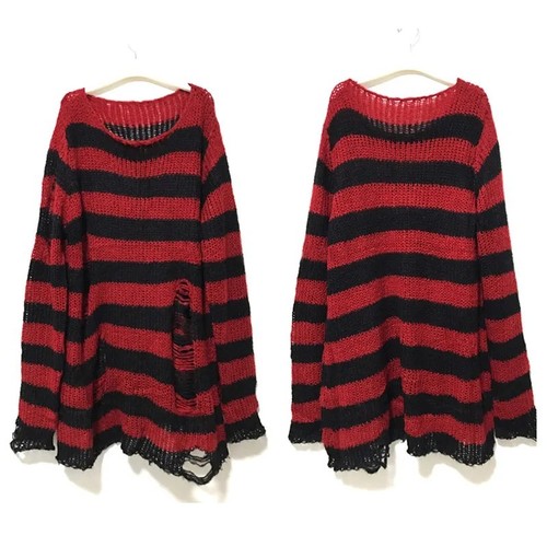 Unisex punk gothic - unisex, striped