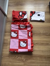 Sanrio Hello Kitty Reversible Single Bedding Set Duvet Cover and 2 Pillowcase