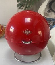 WESCO Superball German Retro Kitchen Space Age MCM Read Metal Storage Bread Bin