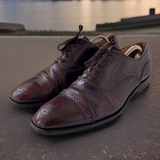 Oliver Sweeney Cascais Oxford Brogues Shoes Size UK 7.5 Men’s Brown Calf Leather