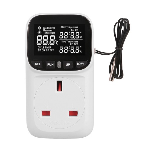 Digital thermostat plug socket - thermostat,