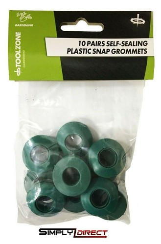 10x plastic snap eyelets - 10x,