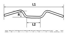 Handlebars 7/8' Chrome 5' Rise
