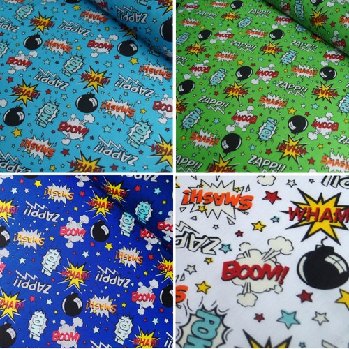 Polycotton fabric comic book - comic,