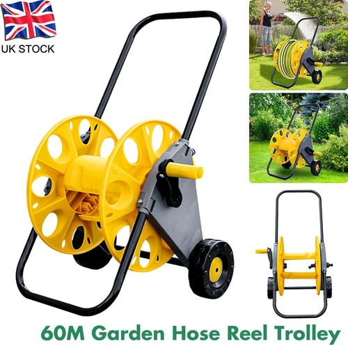 Garden hose reel trolley 60m - reel,