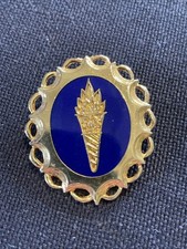 Vintage Thomas Fattorini Blue Enamel & Gold Membership Badge Birmingham