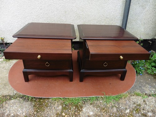 Pair stag minstrel mahogany - pair,