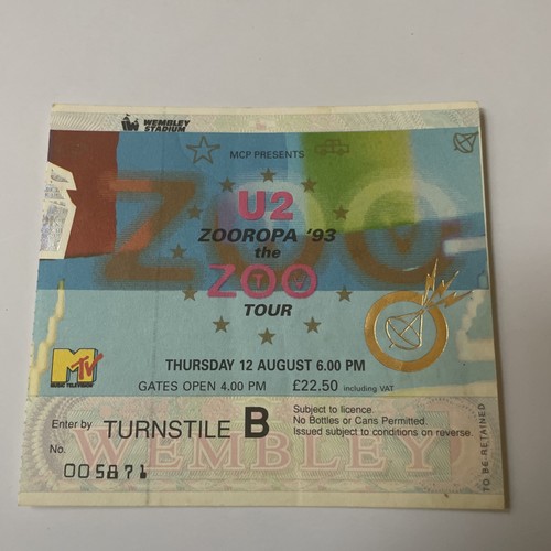 Zooropa 12 august - -,