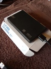 External Hard Drive Caddy Case 2.5" USB 3.0 SATA, Clear HDD/SSD