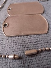 Gucci Genuine Silver Dog Tag Pendant Necklace. Please See Engraving In Photos.