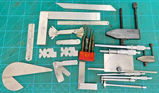 USED MOORE & WRIGHT ENGINEERING TOOLS GAUGES SQUARES CLAMPS PROTRACTOR