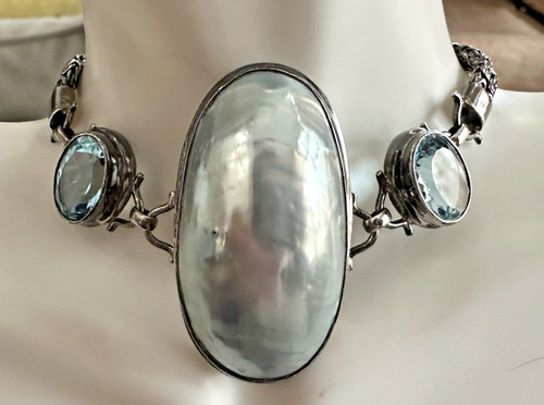Huge unique vintage sterling - huge,